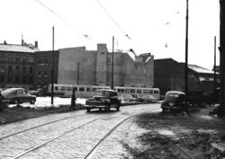 Oslo Sporveier. Trikk motorvogn og tilhenger type Høka MBO o