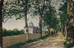 Fannestrandsalleen i Molde med Grand Hotell til venstre.