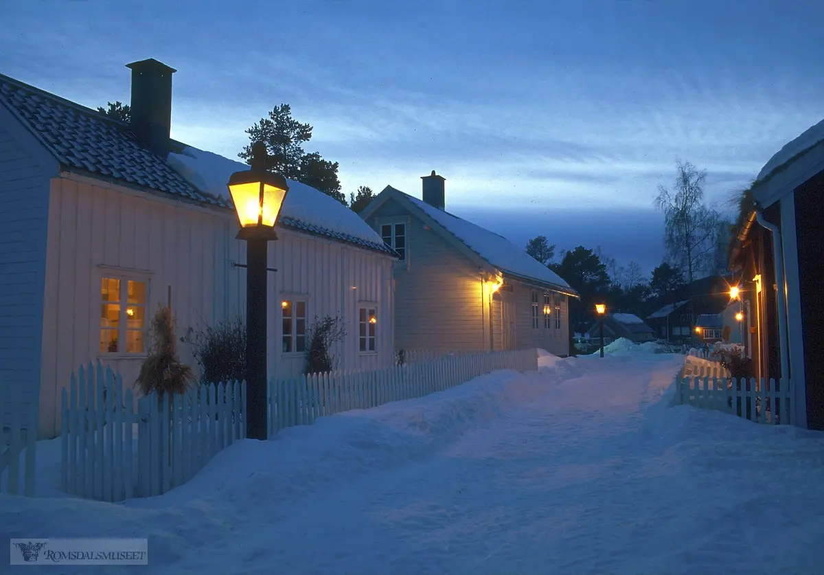 Romsdalsmuseet.."vinter i bygata" ."Romsdalsmuseet 100 år".Jubileumsutstilling 2012 i samarbeid med Molde kameraklubb.