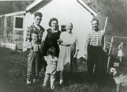 fra v. Olaf Guldbjørnsen, Haldis Guldbjørnsen, Anna Fredriks