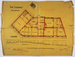 Hotel Scandinavie [Arbeidstegning]