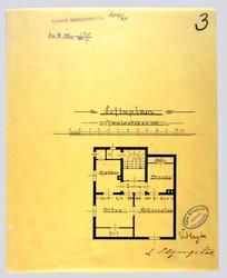 Bolig og forretning for Louise Slyngstad [Plantegning]