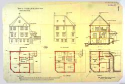 Enebolig for Gerhard Wiig [Arbeidstegning]