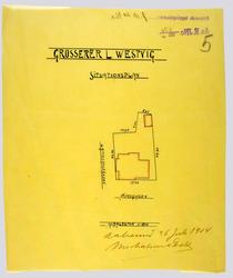 Bolig for grosserer Lars Westvig [Situasjonsplan]