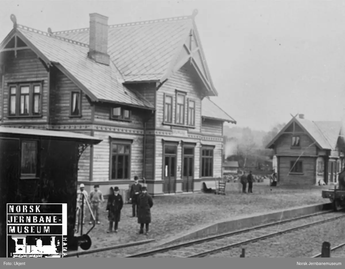 Brumunddal (Brumund) stasjon like før baneåpningen