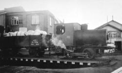 Fyrløst damplokomotiv "Geita" tilhørende Drammenselvens Papi