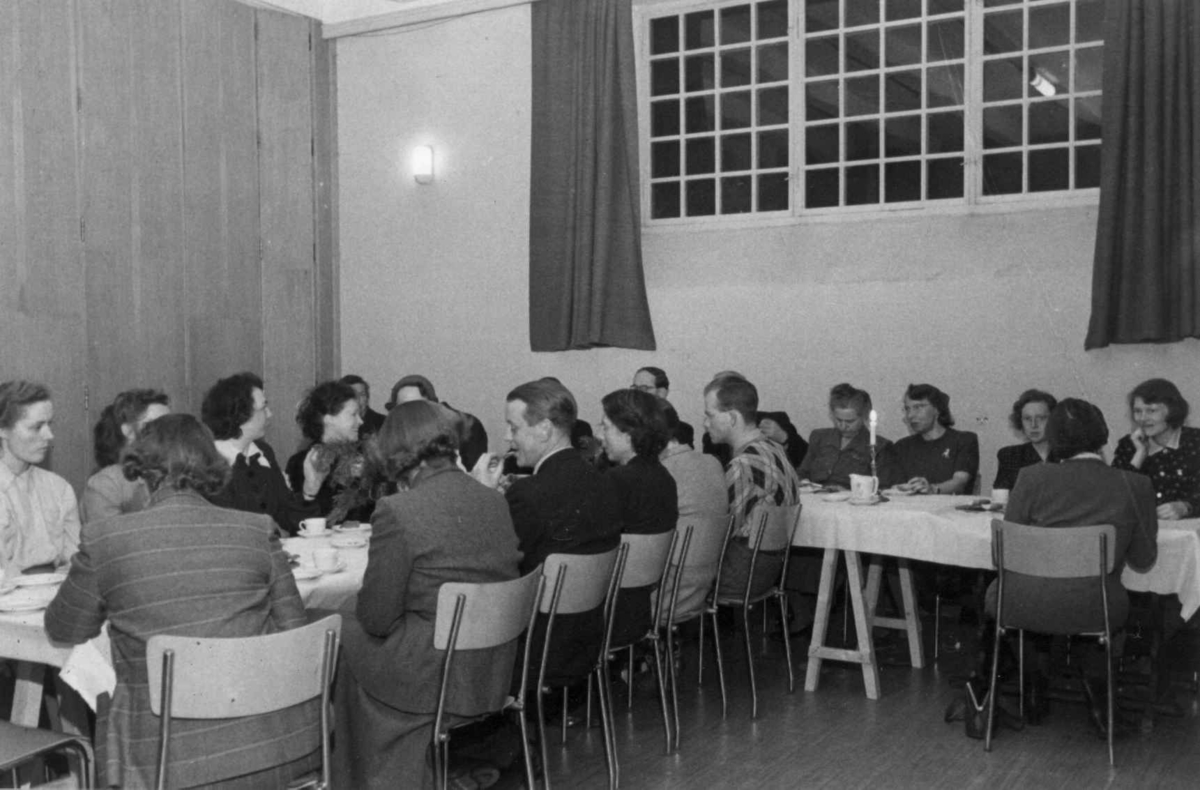 Studiegruppe forsamlet i foredragssalen, 1951.