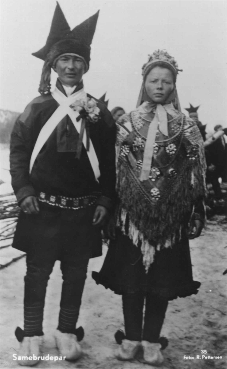 Samisk brudepar i Karasjok.