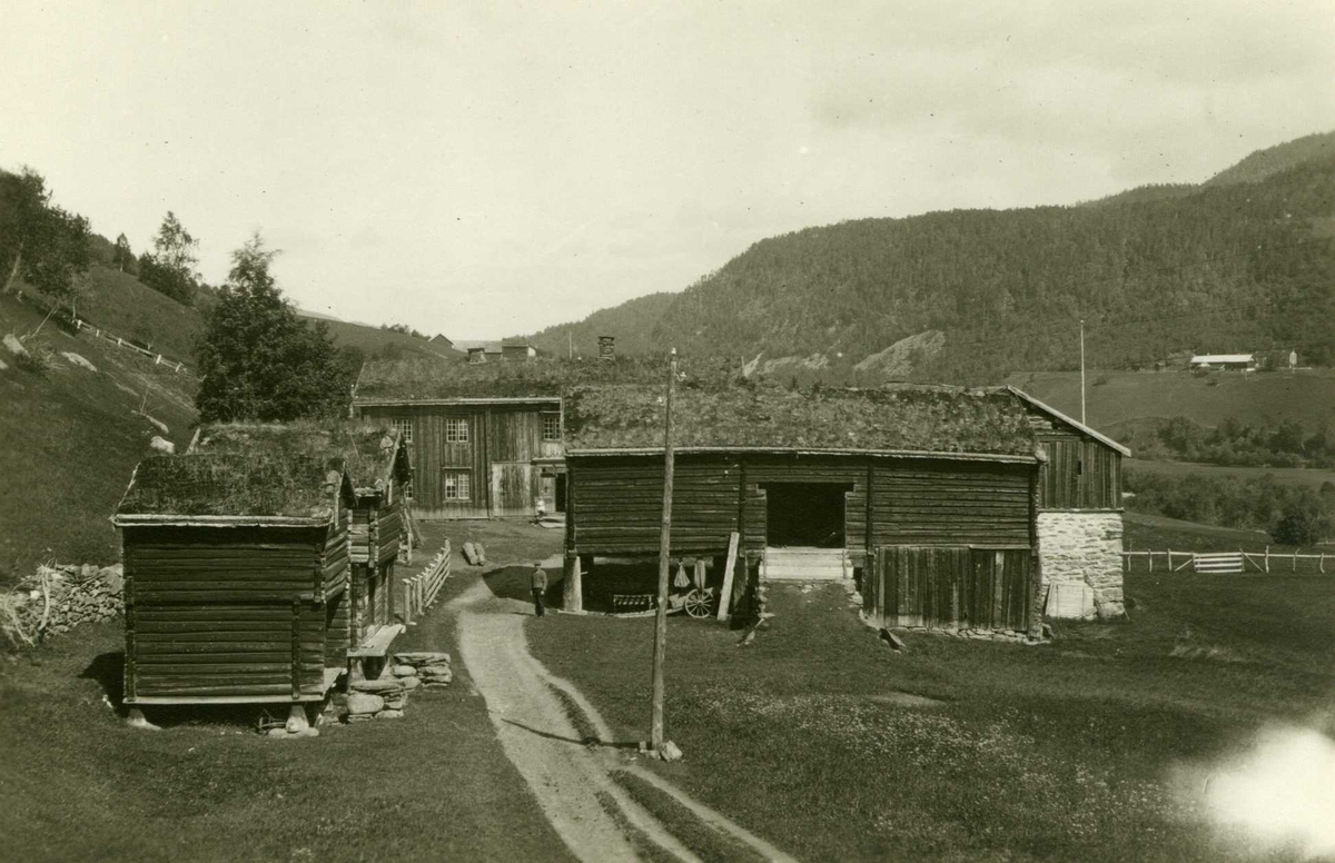 Gårdstun på Rise gård, Risan i Rennebu i Sør-Trøndelag.
