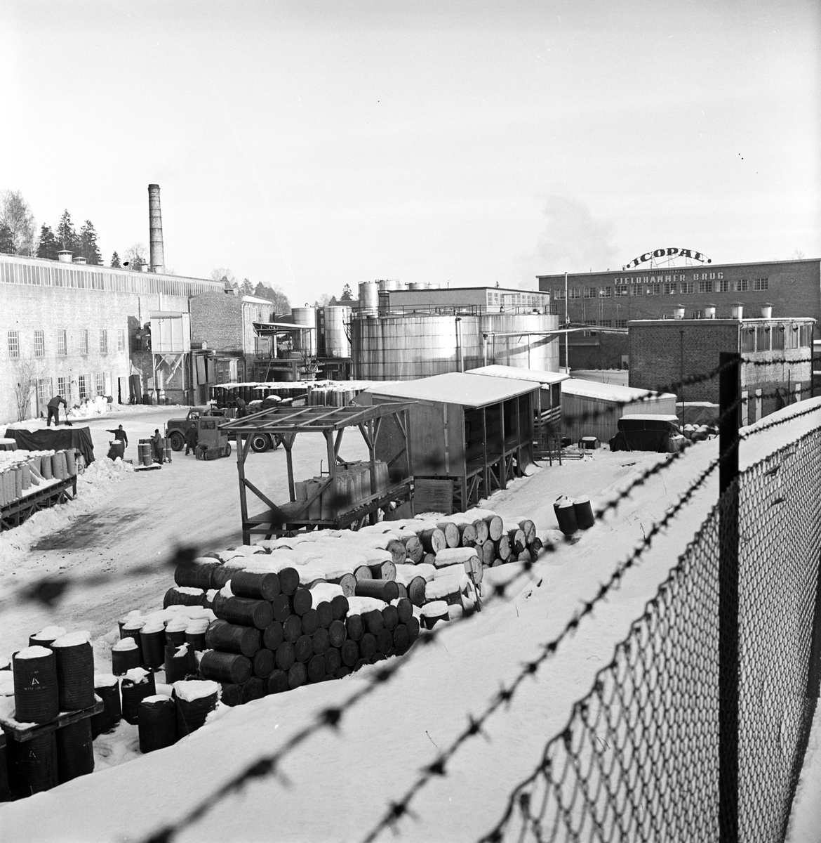 Lørenskog,08.01.1964, industriområde.
