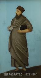 Serie bilder av dekorasjoner på glasstaket i Norsk Farmasihi