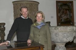 Kirsten Heiberg og Olav Aaraas i kirkesamlingen.