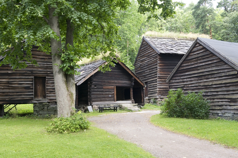 Hardangertunet på Norsk Folkemuseum, 25. juli 2012.