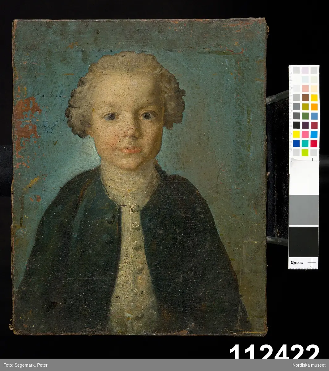 Gossporträtt föreställande Johan Malmstedt (1749-1780), bror till Anna Maria Lenngren, f. Malmstedt.
/Anna Arfvidsson Womack 2021-10-29