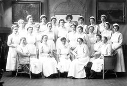 Gruppe, sykepleieelever.