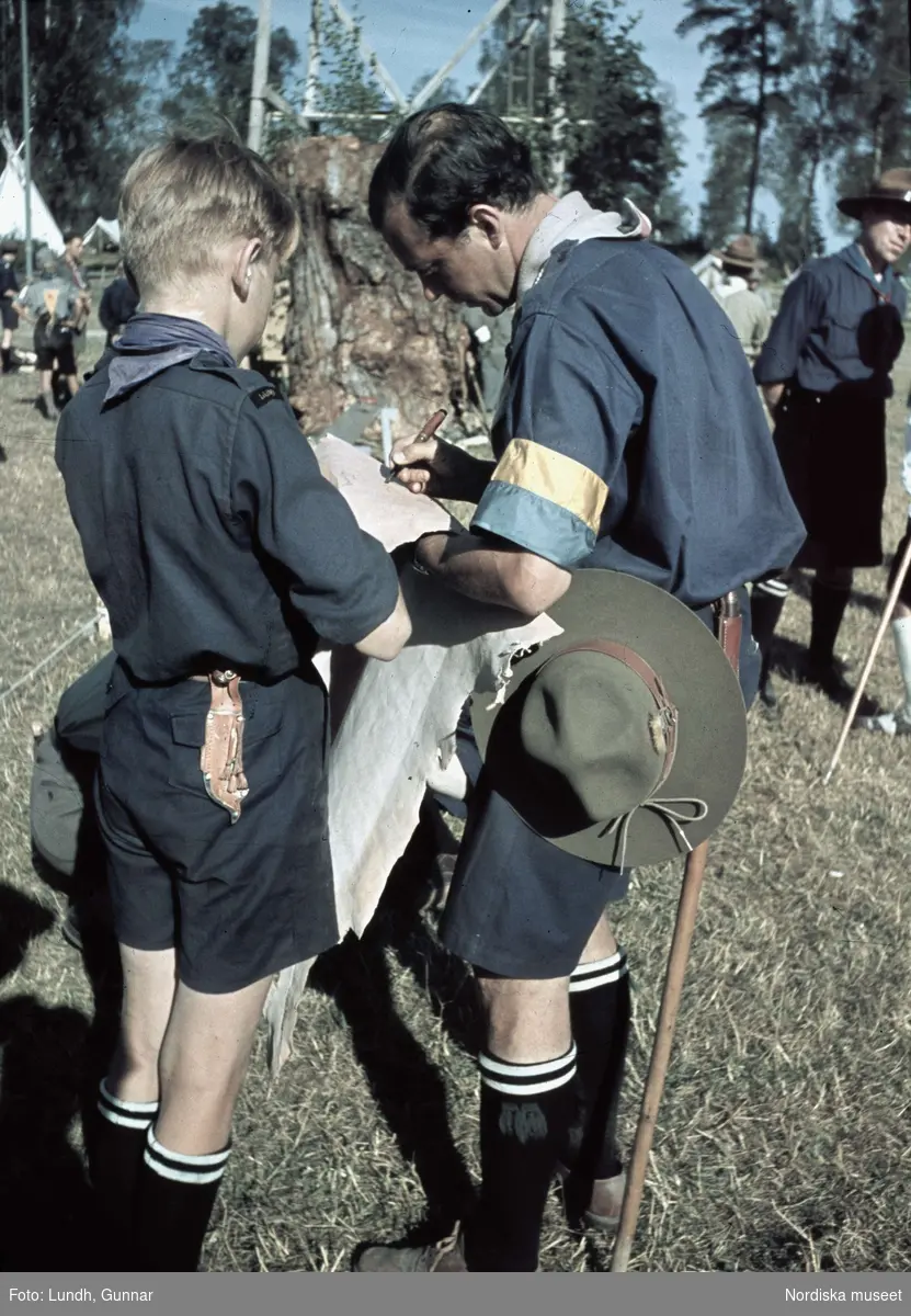 Scoutläger vid Tullgarn.