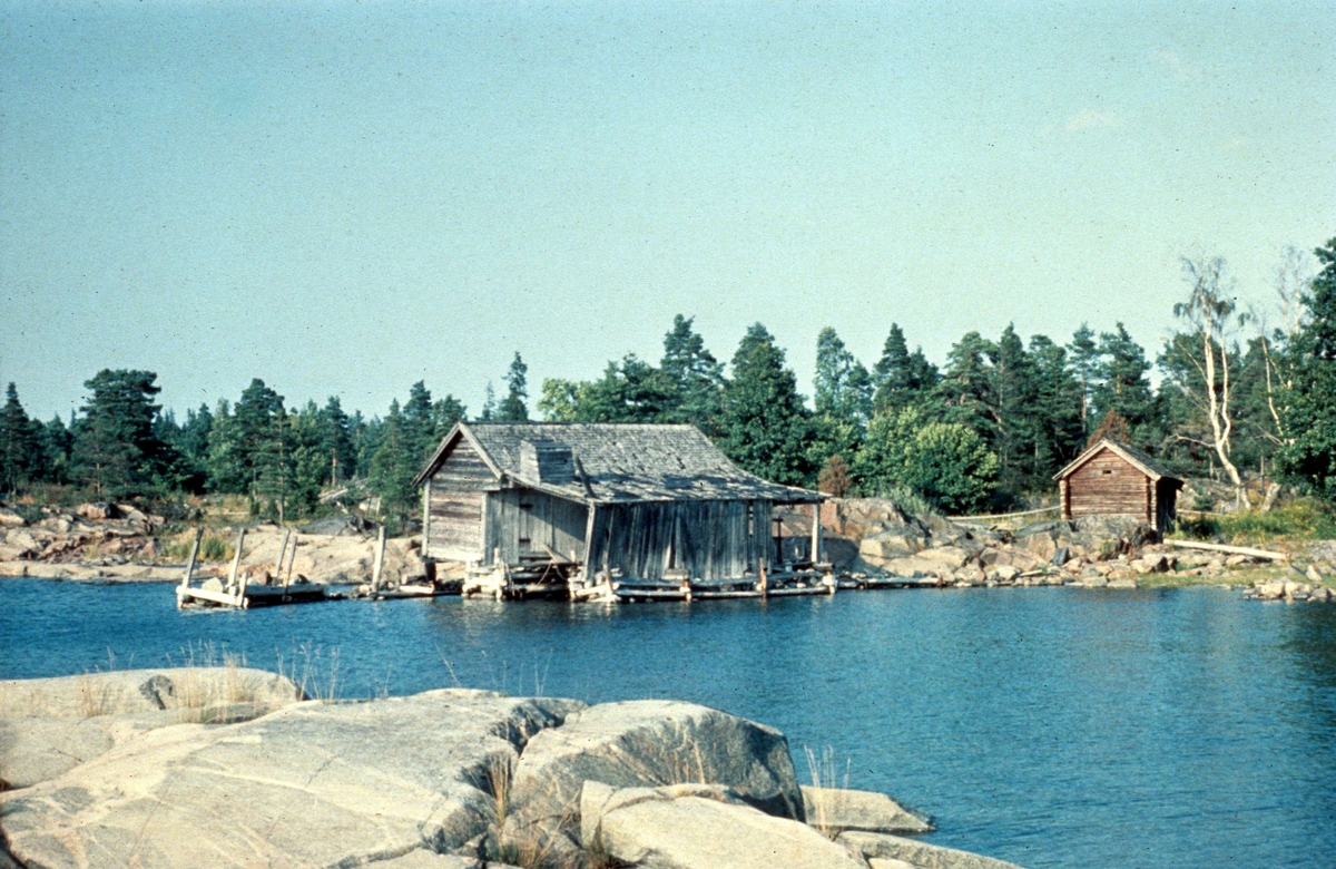 Sjöbod, Klockarboda, Gräsö, Uppland 1957