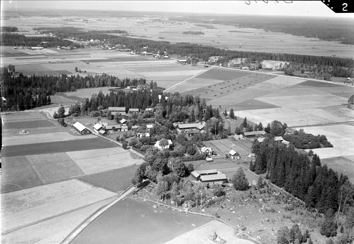 Flygfoto över Degerbo, Tierps socken, Uppland 1936