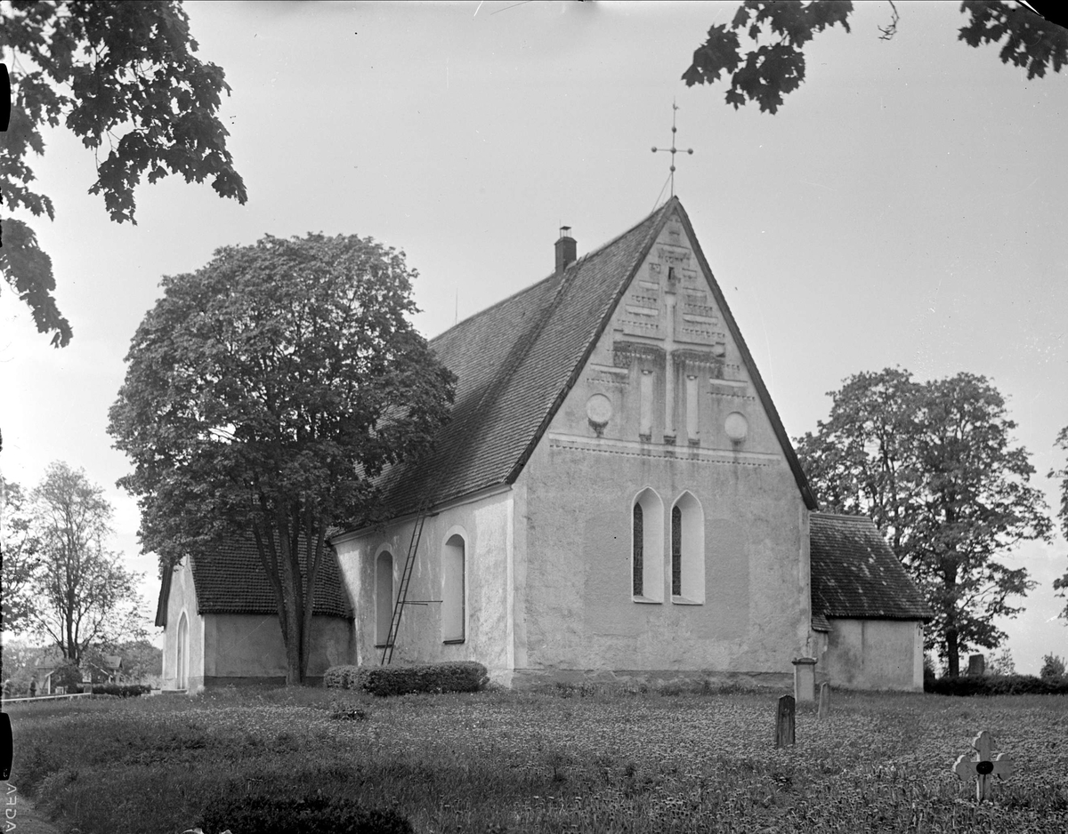 Viksta kyrka, Viksta socken, Uppland 1935