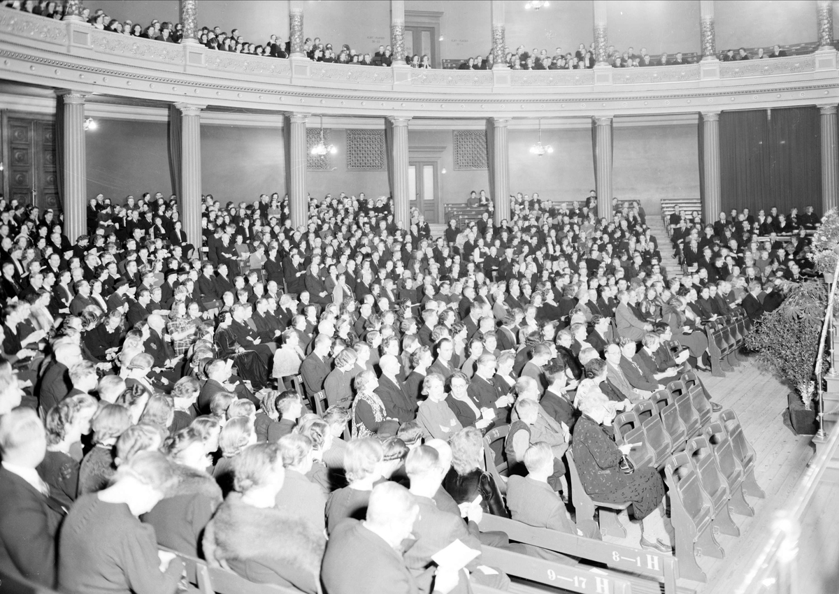 Kooperativa förbundet, "Till Finlandshjälpen" - konsert i Universitetsaulan, Uppsala januari 1940