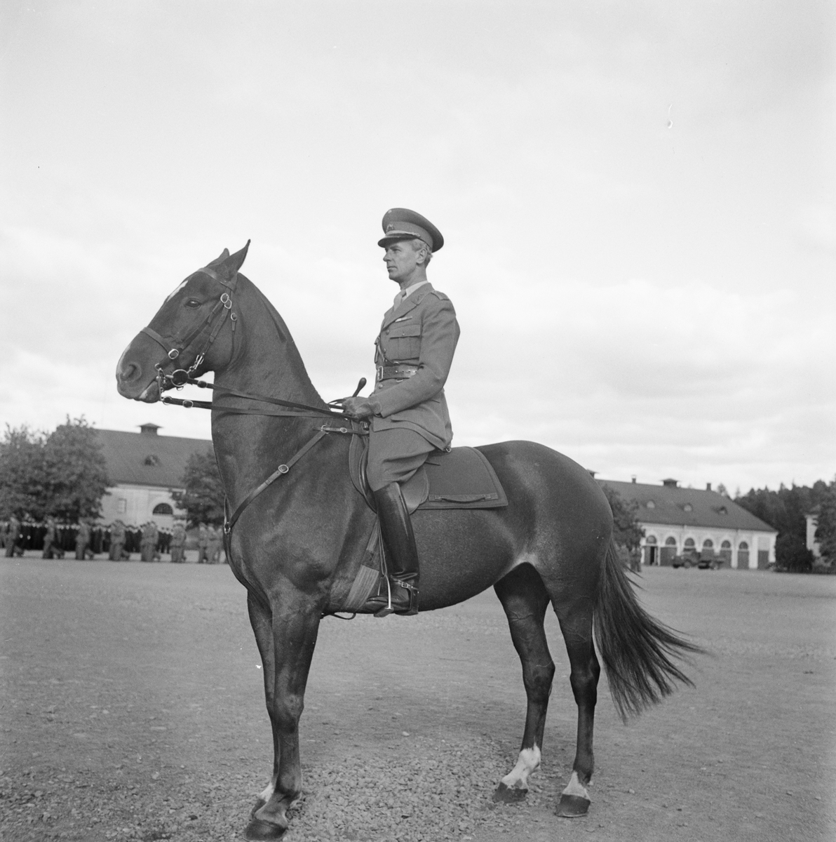 Försvarets läroverk, ny chef, överste Grewell, Uppsala 1948