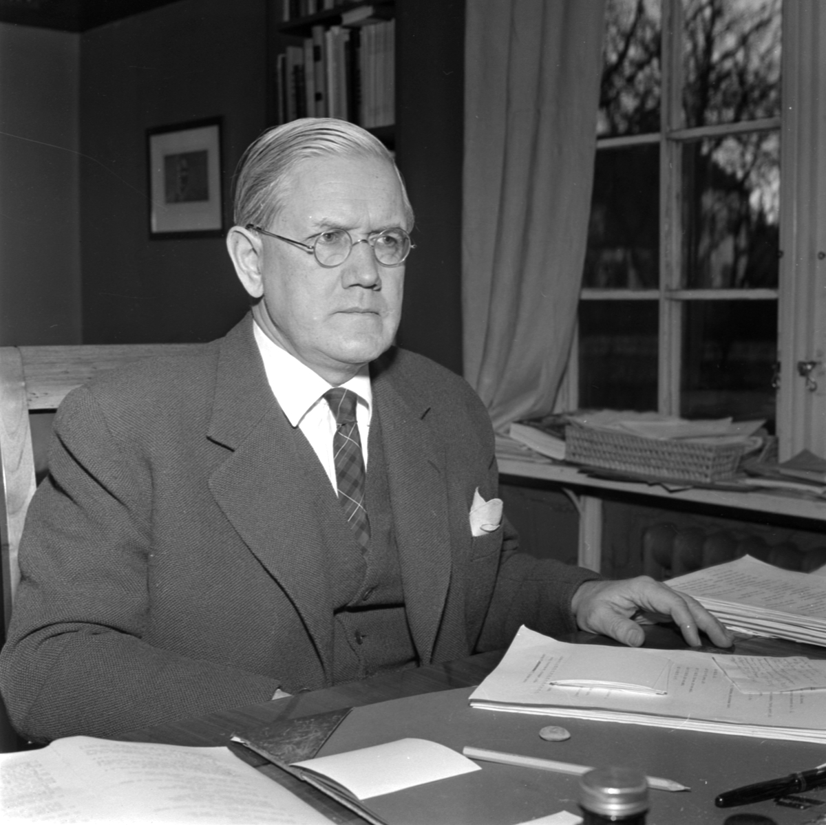 Professor Björn Collinder, Uppsala januari 1957