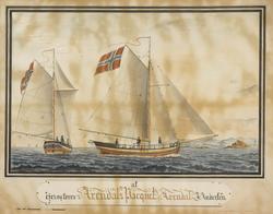 'Arendals Paquet' av Arendal [Akvarell]