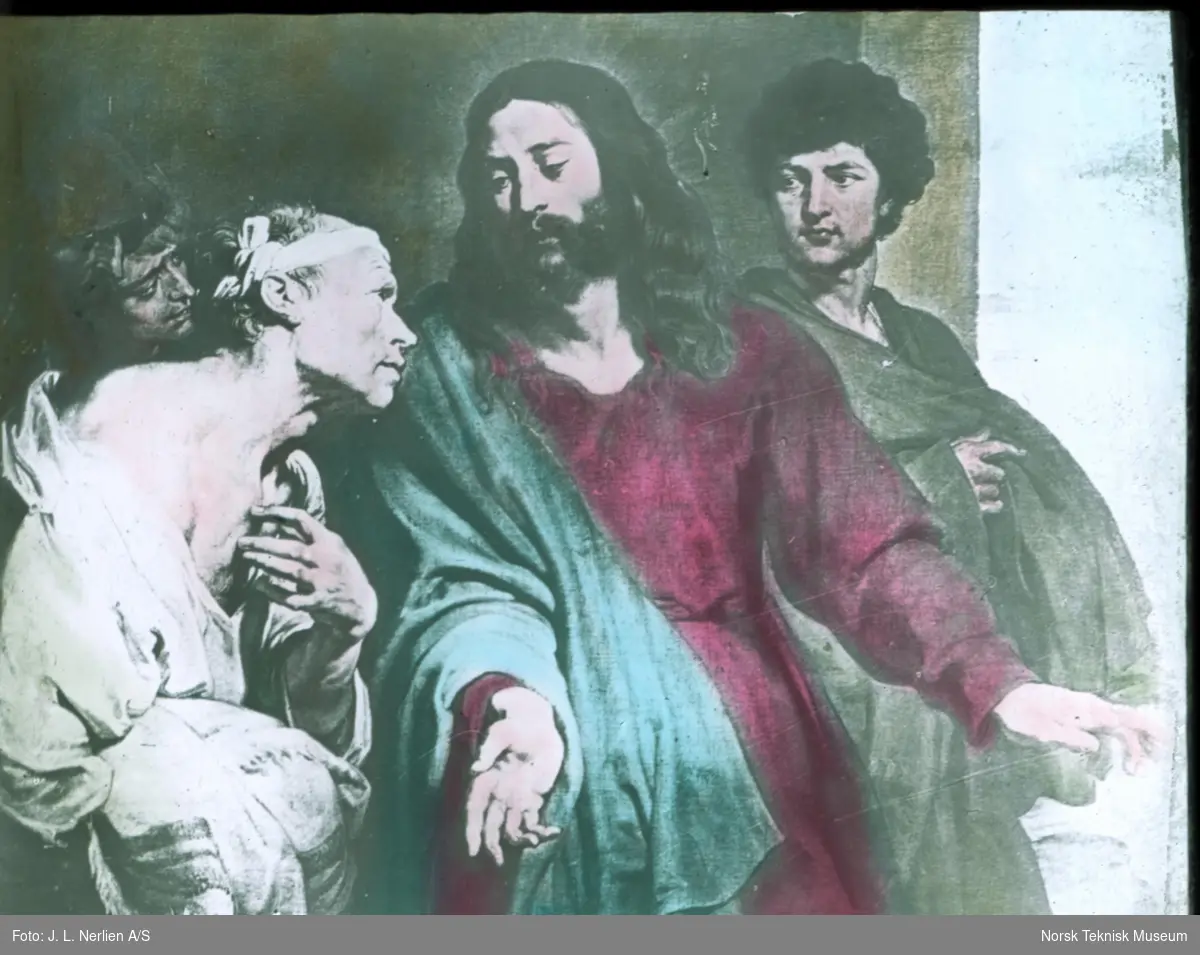 Dias: Jesus helbreder Syge. Van Dyck. Fra serie Jesu lif.