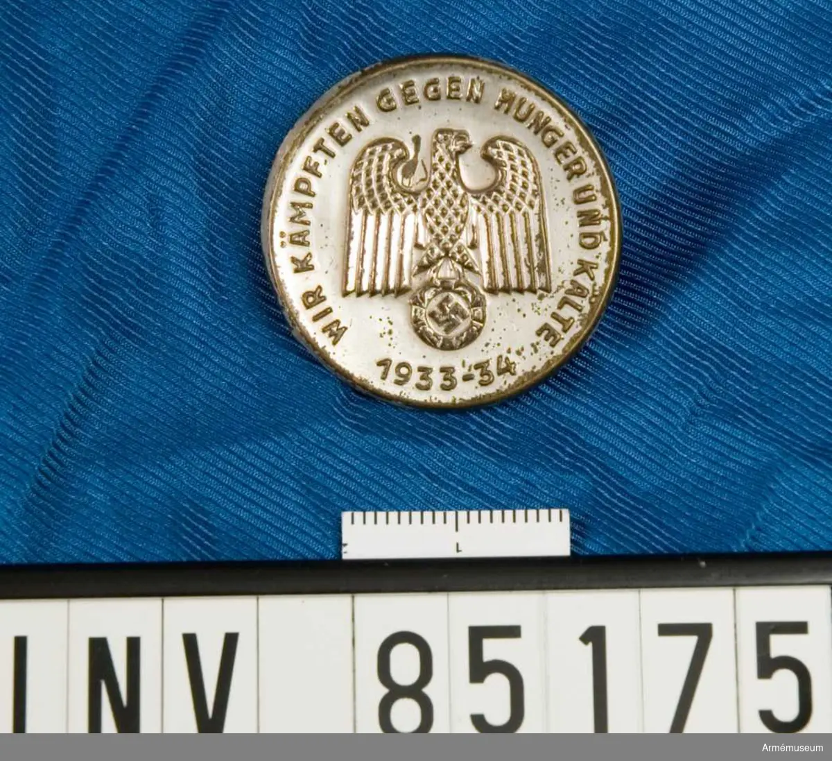 Medalj för hjälparbetare under 1933-34 års tyska hungersnöd.