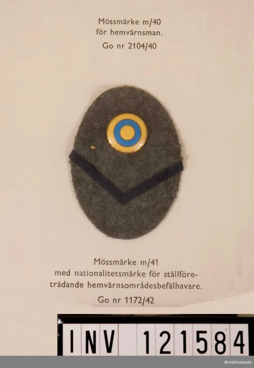 Mössmärke m/1941