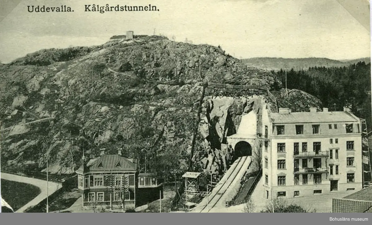 Text till bilden"Skolgatan med Kålgårdstunneln".