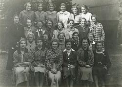 Klasse ved Vestheim pikeskole.