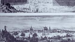 Sundsvall omkring år 1700. Ur Suecia antiqua et hodierna av 