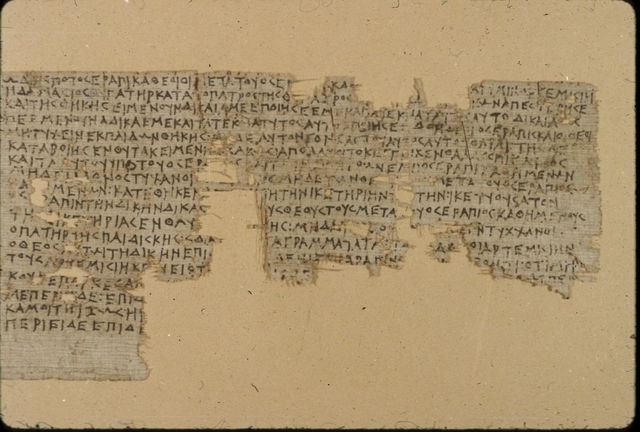 Artemisias klagan skriven på papyrus, på 300-talet f Kr, under den
grekiska tiden i Antikens Egypten.