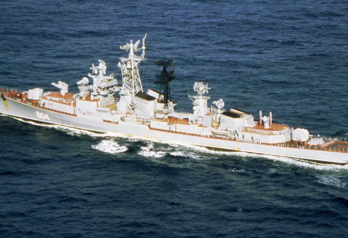 Russisk fartøy av Kashin - klassen med nr. 604.
