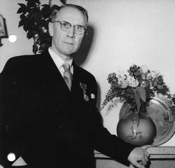 Portrett av Ove Hannestad, ca.1965.