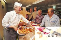 Matservering på Statfjord C.