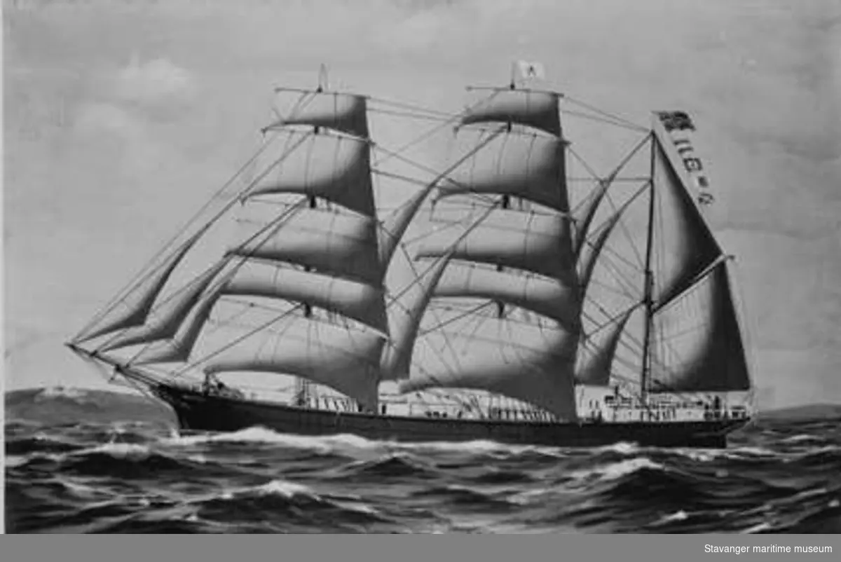 Avfotografert maleri av 'Særimner'.

Bygd som fullrigger, senere omrigget til bark

'Særimner' ble bygd i Hogganvik 1878, og var det største seilskipet som ble bygd i Stavanger-regionen. Forlist 1907.