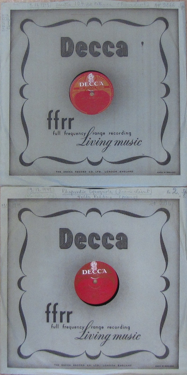 Vinylskivor av märket Decca