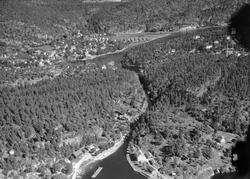 Ulike Widerø flyfoto fra Skien kommune, Skotfoss