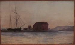 Udenfor Kleven [Oljemaleri]