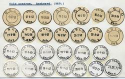 Stempelkatalog   Oslo. Oslo sentrum, Banko/verdi