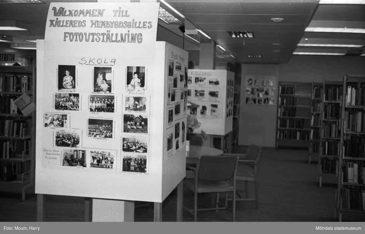 Kållereds hembygdsgille har fotoutställning på Kållereds bibliotek, år 1983.

För mer information om bilden se under tilläggsinformation.