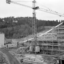 Bygging av knuseri i anlegget ved Løkken