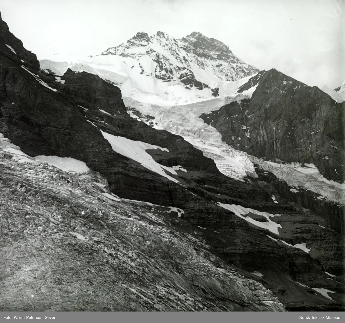 Sveits: Jungfrau fra restaurant Eigergletscher
