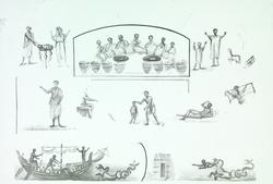 Dias: Rom: Katakomber: Symbolbilleder af Sakramentisme i Kal