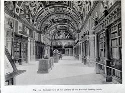 Escorial-biblioteket i Spania..  Avfotografert.