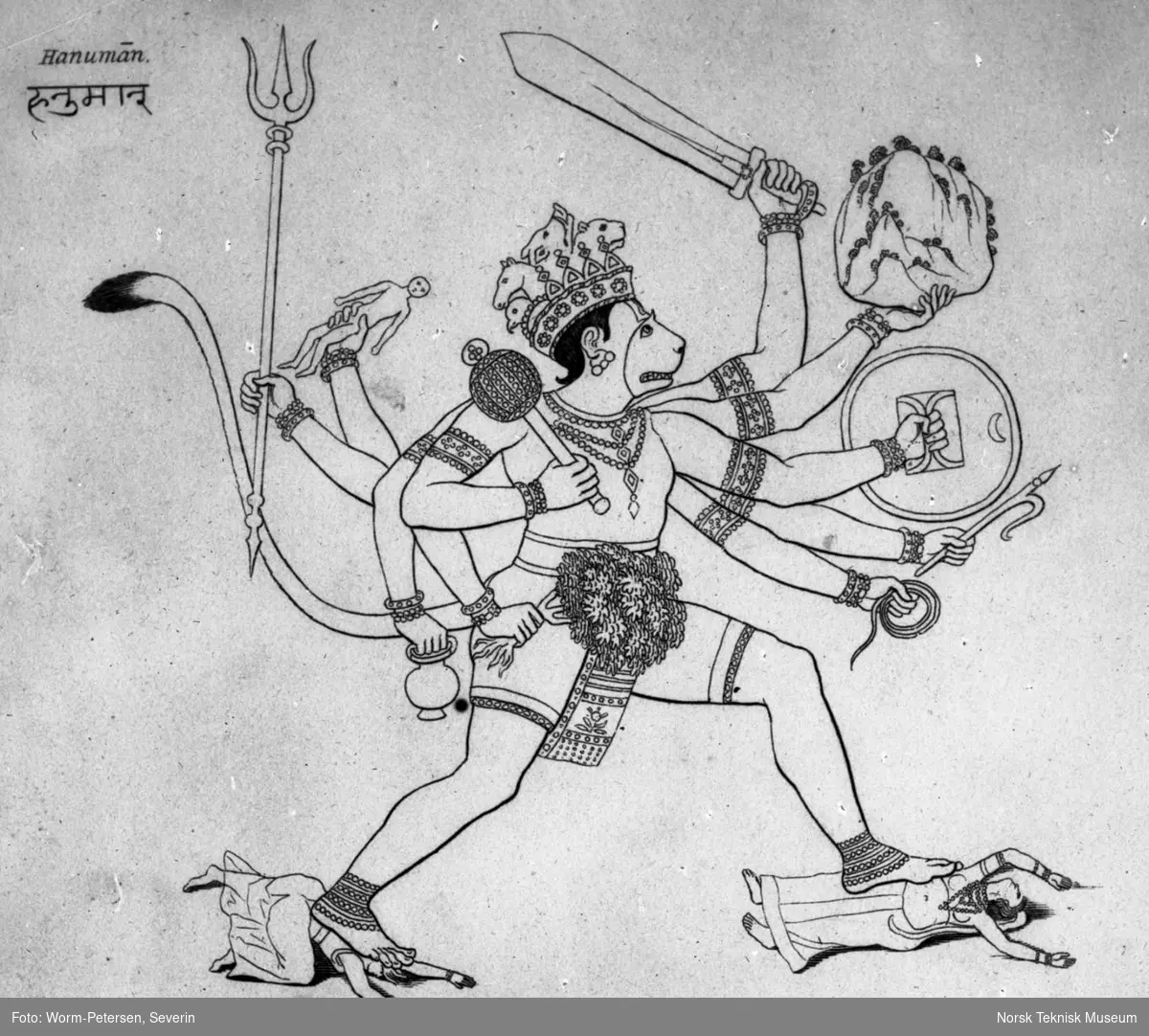 Hanuman. Fra serie Indien. 