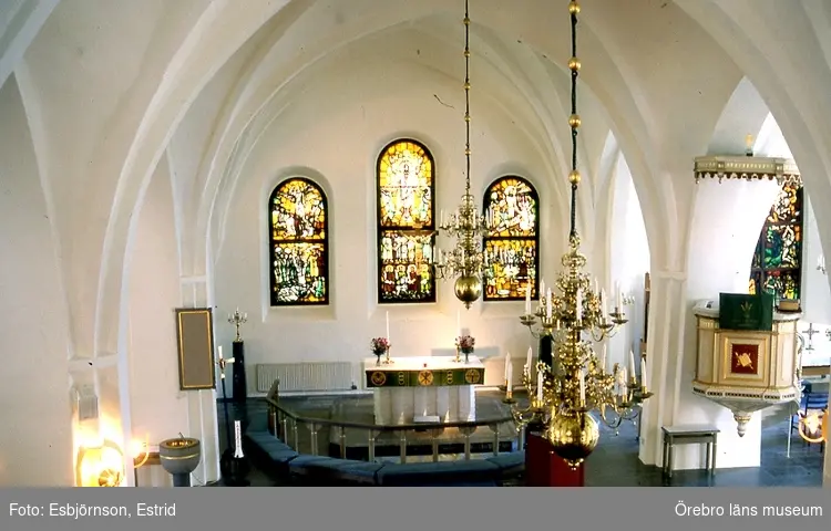 Lindesbergs kyrkan, interiör.