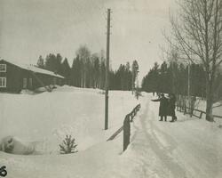 Etter brøyting med Øveraasens ploger 1925
